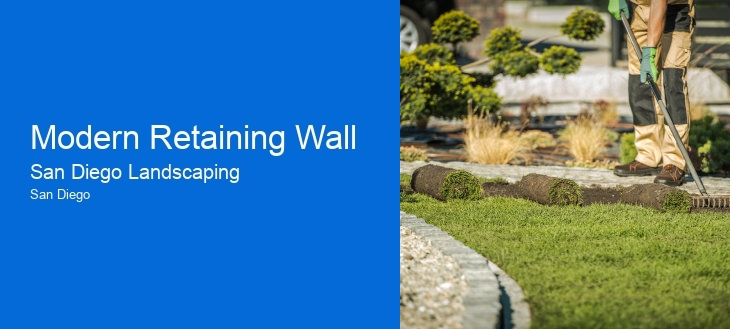 Modern Retaining Wall