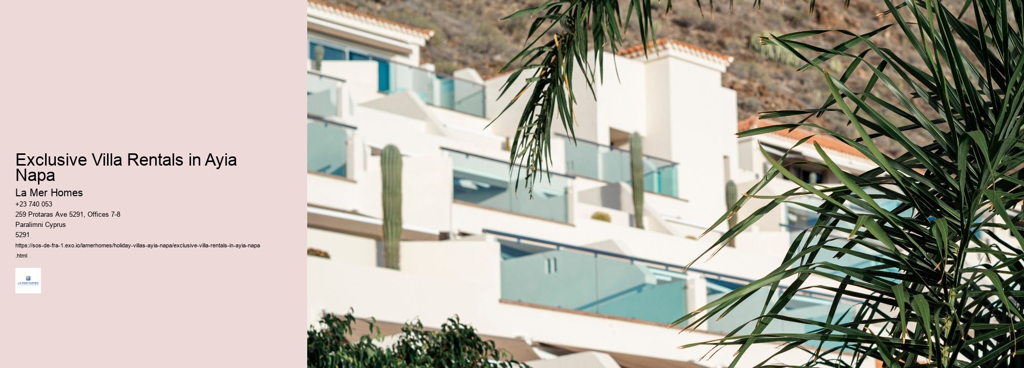 Exclusive Villa Rentals in Ayia Napa