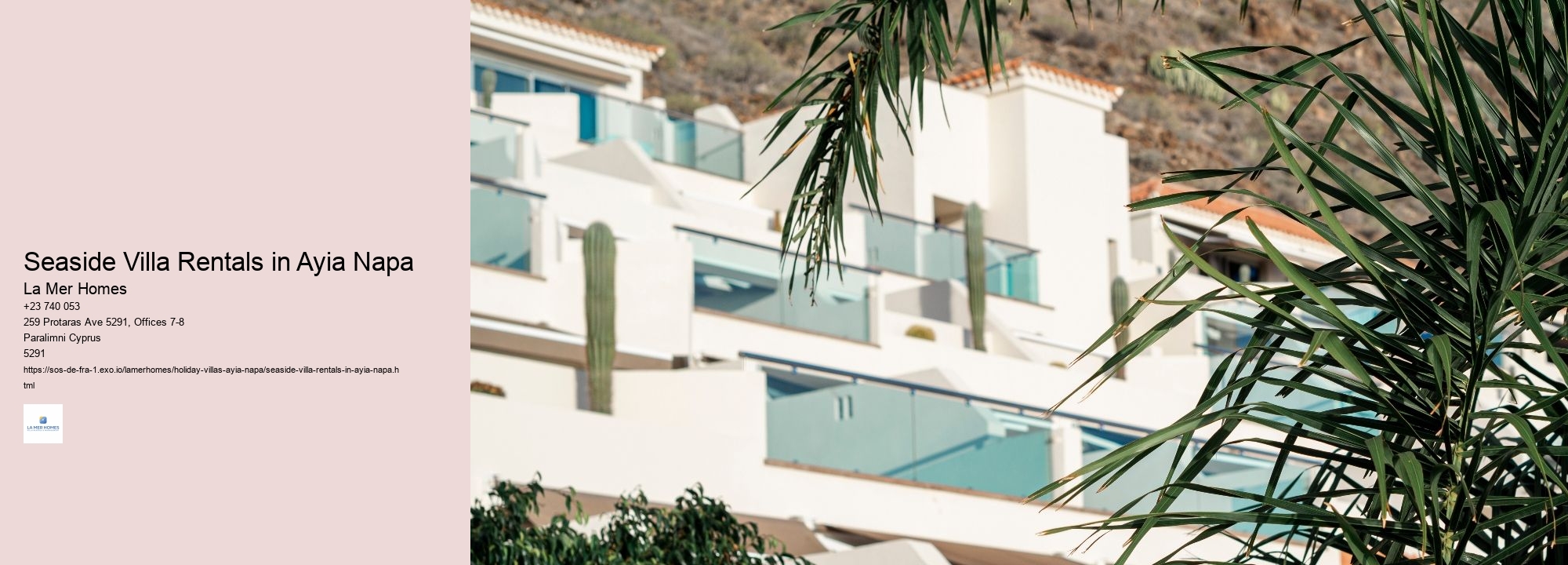 Seaside Villa Rentals in Ayia Napa