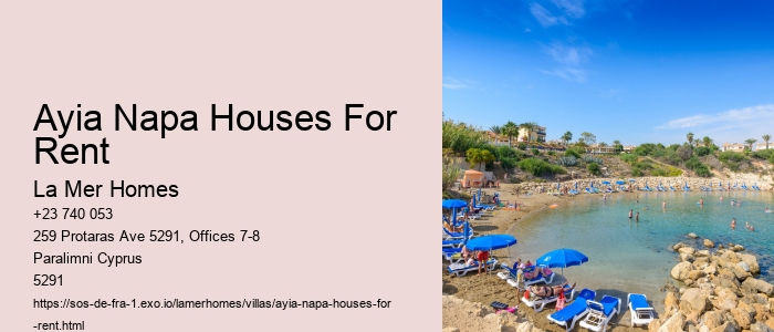Ayia Napa Houses For Rent