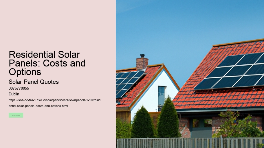 Residential Solar Panels: Costs and Options