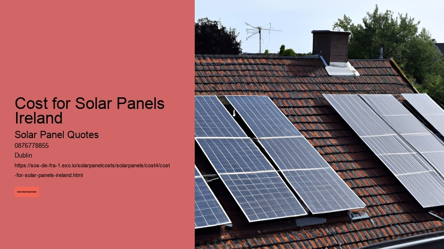 Cost for Solar Panels Ireland