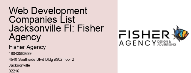 Web Development Companies List Jacksonville Fl: Fisher Agency