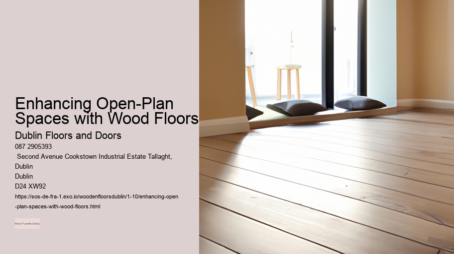 Enhancing Open-Plan Spaces with Wood Floors